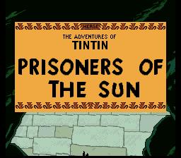 Tintin : Prisoners of the Sun — Title screen