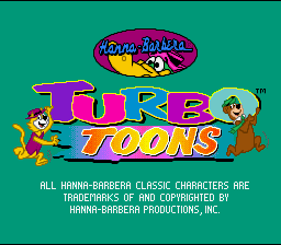 Turbo Toons — Title screen