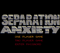 Venom & Spider-Man : Separation Anxiety — Title screen