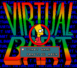 Virtual Bart — Title screen