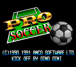 World League Soccer — Title screen