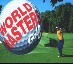 World Masters Golf — Title screen