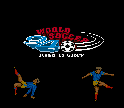 World Soccer 94 : Road to Glory — Title screen
