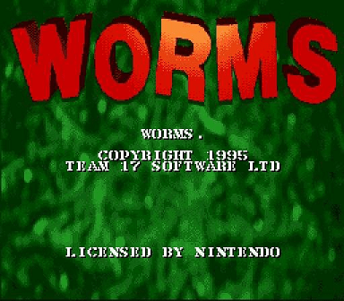 Worms — Title screen