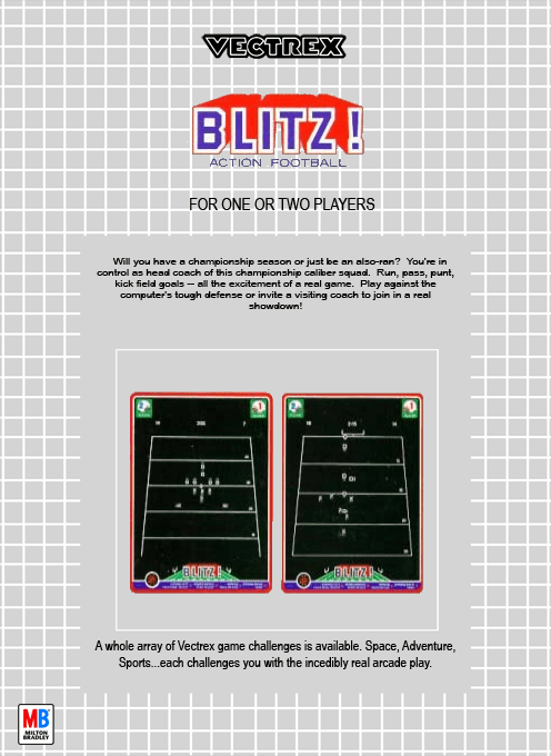 Blitz!: American Football — Box back