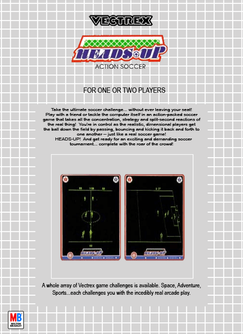 Heads-Up: Action Soccer — Box back