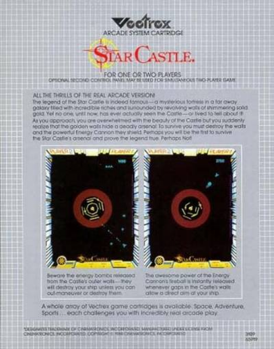 Star Castle — Box back