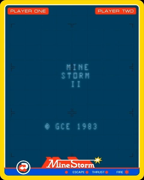 MineStorm II — Title screen