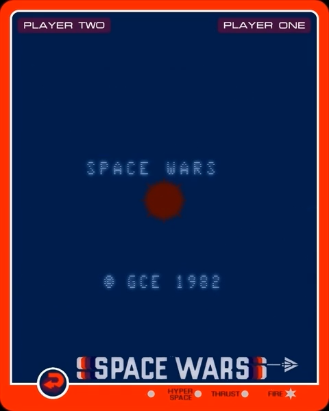 Space Wars — Title screen