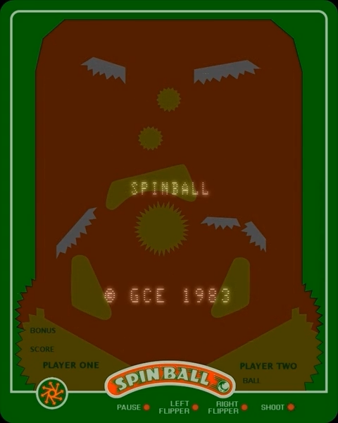 Spin Ball — Title screen