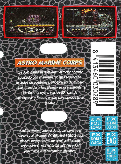 A.M.C. : Astro Marine Corps — Box back
