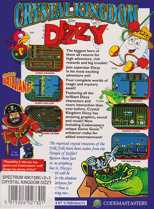 Crystal Kingdom Dizzy — Box back
