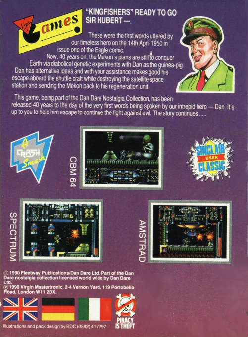Dan Dare III : The Escape — Box back