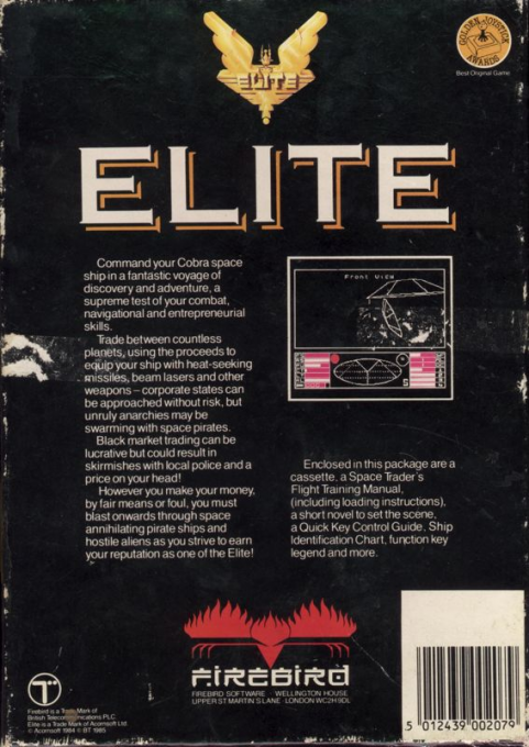 Elite — Box back