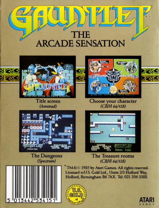 Gauntlet — Box back