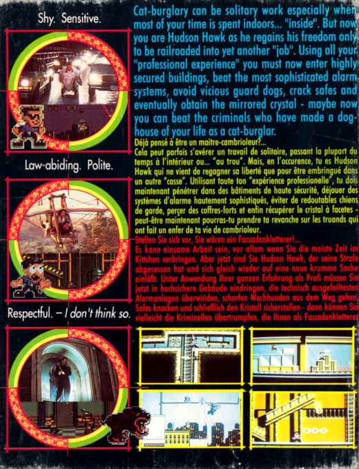 Hudson Hawk — Box back