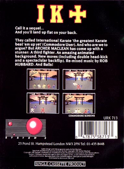 International Karate + — Box back