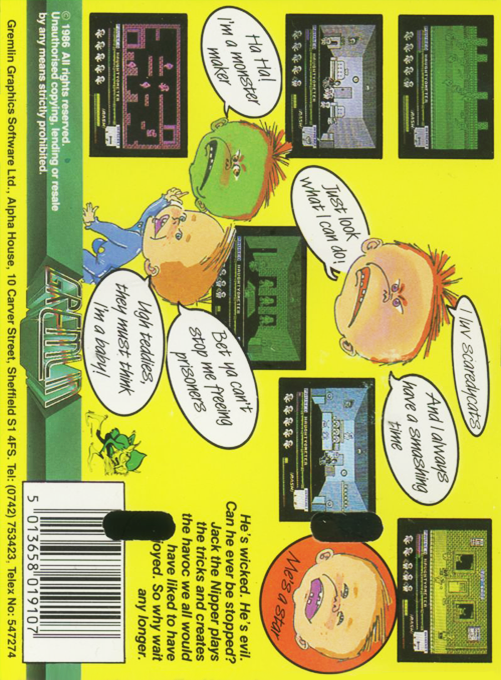 Jack the Nipper — Box back