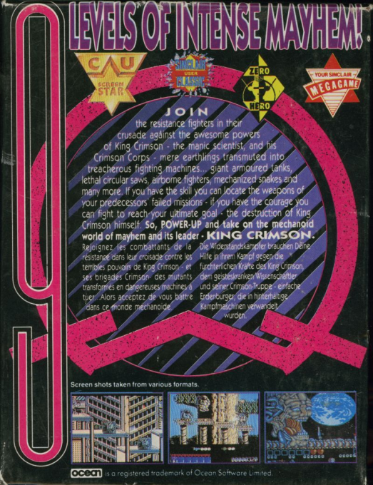 Midnight Resistance — Box back