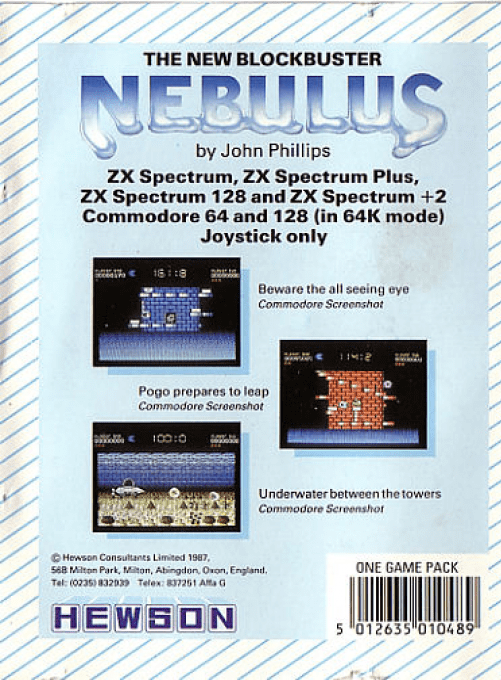 Nebulus — Box back
