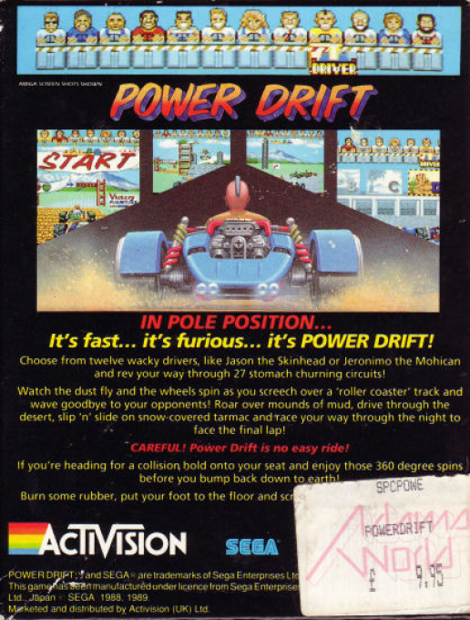 Power Drift — Box back