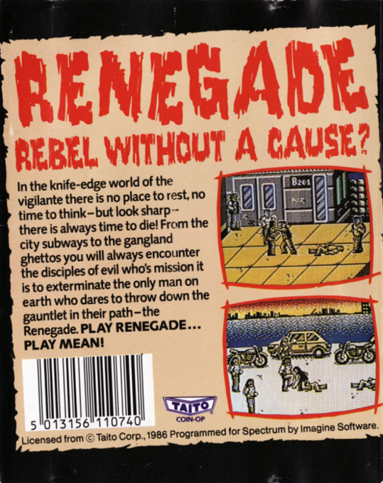 Renegade — Box back