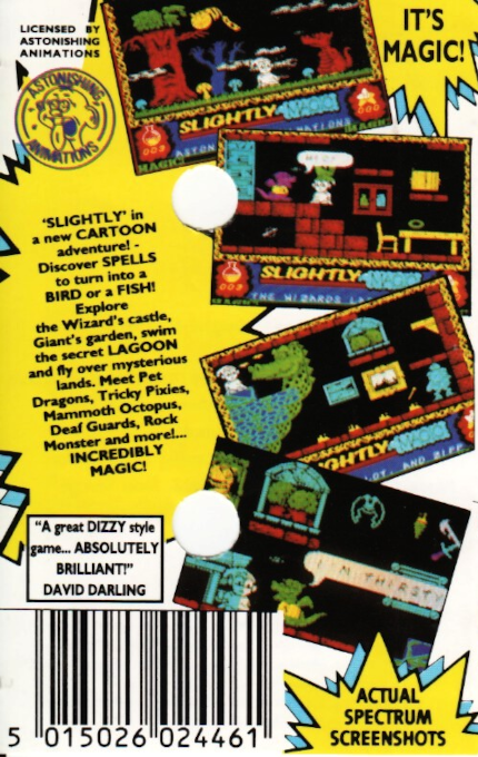 Slightly Magic — Box back