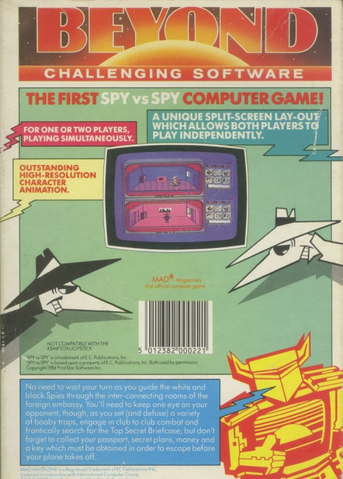 Spy vs Spy — Box back