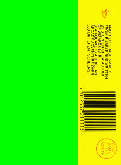 Starquake — Box back