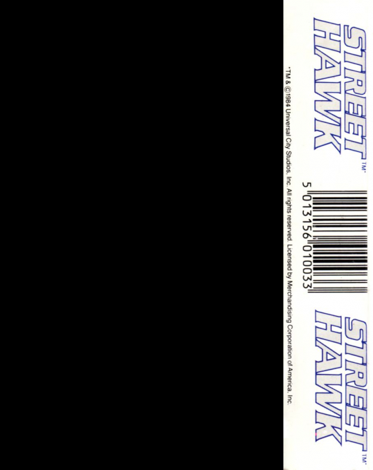 Street Hawk — Box back