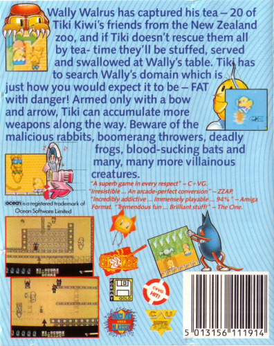 The New Zealand Story — Box back