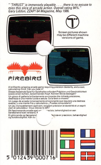 Thrust — Box back