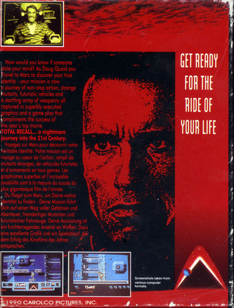 Total Recall — Box back
