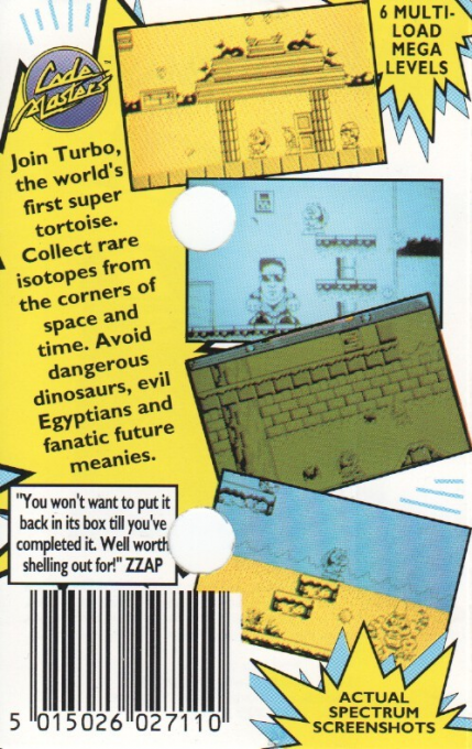 Turbo the Tortoise — Box back