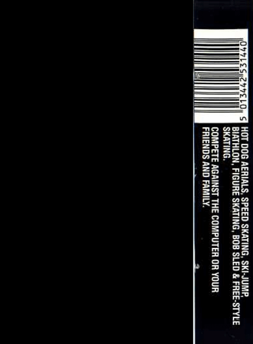 Winter Games — Box back