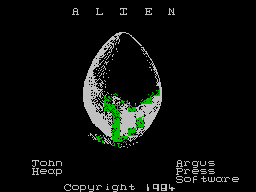 Alien — Title screen