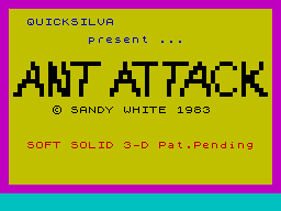 Ant Attack — Title screen