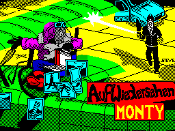 Auf Wiedersehen Monty — Title screen