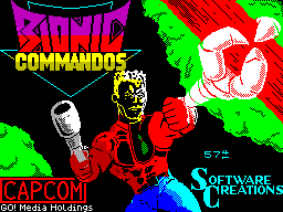 Bionic Commando — Title screen