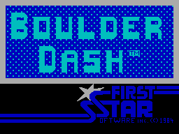 Boulder Dash — Title screen
