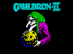 Cauldron II - The Pumpkin Strikes Back — Title screen