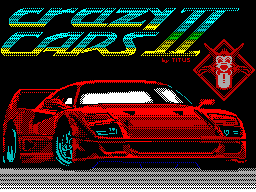 Crazy Cars II — Title screen