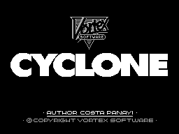 Cyclone — Title screen