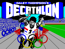 Daley Thompson's Decathlon — Title screen