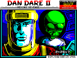 Dan Dare II : Mekon's Revenge — Title screen