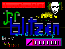 Dynamite Dan II — Title screen