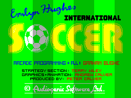 Emlyn Hughes International Soccer — Title screen