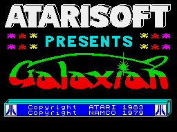 Galaxian (Atarisoft) — Title screen