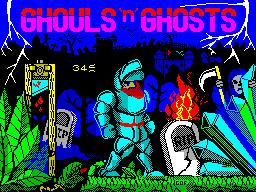 Ghouls 'n Ghosts — Title screen