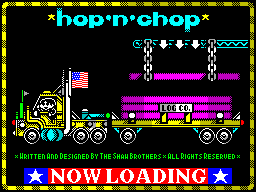 Hop 'n' Chop — Title screen